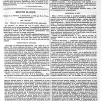 0141 - Page 141 - Physiologie de l'audition. Du rôle physiologique des tubes cartilagineux ; trachée-artère, trompe d'eustache et portion cartilagineuse du conduit auditif externe ; par M. Prat. (La suite à nu prochain numéro.). / Médecine pratique. Typhus de la province de Constantine en 1868 ; par M. A. Vital... Suite. - Voir le n° 7. / Feuilleton. Le Monténégro, le pays et ses habitants. Topographie médicale et médecine indigène