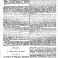 0165 - Page 165 - Revue hebdomadaire. Académie des sciences : de la régénération des organes chez les vertébrés ; - Traitement de la fièvre typhoïde par la créosote. - Académie de médecine : de la substitution parenchymateuse ; - Pathologie expérimentale ; - Augmentation progressive du nombre des aliénés en France. - Société médicale des hôpitaux : fièvres pernicieuses larvées observées à Paris. / Feuilleton. Le Monténégro, le pays et ses habitants. Topographie médicale et médecine indigène. Suite et fin. - Voir le n° 11