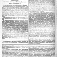 0540 - Page 542 - Revue hebdomadaire. Congrès médical international de Florence. - Académie des sciences : influence prophylactique et curative du cuivre contre le choléra. - Académie de médecine : suite de la discussion sur la mortalité des nouveau-nés et l'hygiène des crèches. [Dr F. de Ranse]. / Physiologie. De la fatigue musculaire ; par M. le docteur Paul Dupuy. (Suite et fin. - Voir les n°s 33, 36 et 38.). / Feuilleton. Association médicale britannique