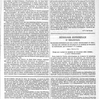 0551 - Page 553 - Revue hebdomadaire. Académie des sciences : action toxique du phosphore et de l'acide pyrogallique ; - Nouveau procédé pratique de la transfusion du sang. - Académie de médecine : expériences sur le chloral ; - Suite de la discussion sur la mortalité des enfants nouveau- nés. [Dr F. De Ranse]. / Physiologie expérimentale et thérapeutique. Recherches expérimentales sur l'action physiologique et thérapeutique des composés de potassium et du bromure de potassium en particulier ; par le docteur J.-V. Laborde. Suite. - Voir le n°39. / Feuilleton. Avant la révolution