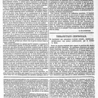 0577 - Page 579 - Pathogénie. Du rôle des microzoaires et des microphytes dans la genèse, l'évolution et la propagation des maladies ; par le docteur F. de Ranse. (Neuvième article. - Voir année 1867, n°s 41, 44 et 47 ; année 1868, n°s 42, 44 et 48 ; année 1869, n°s 7 et 12.). La suite prochainement. / Thérapeutique chirurgicale. Du traitement des cancroïdes (cancers cutanés, épithéliaux épithéliomas) par double cautérisation ; par le docteur C. Kuhn. / Feuilleton. Association médicale britannique. Congrès de Leeds. (Suite. - Voir le n° 41.)