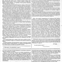 0591 - Page 593 - Revue des journaux de médecine. Journaux italiens. Gazetta medica italiana di Lombardia. Sur la genèse de la fibrine dans l'organisme vivant ; recherches expérimentales, par le professeur Paolo Mantegazzi. [Dr Faure]. (La suite au prochain numéro.). / Feuilleton. Soranus d'Ephèse et son traité des maladies des femmes. Étude historique