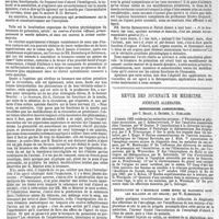 0693 - Page 695 - Physiologie expérimentale et thérapeutique. Recherches expérimentales sur l'action physiologique et thérapeutique des composés de potassium et du bromure de potassium en particulier ; par le docteur J.-V. Laborde. (Suite et fin. - Voir les n°s 39, 42, 45 et 49.). / Revue des journaux de médecine. Journaux allemands. Medizinische jahrbuecher ; par C. Braun, A. Duchek, L. Schlager. / Auscultation de l'oesophage comme moyen de diagnostic dans les maladies de cet organe ; par W. Hamburger