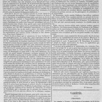 0015 - Page 11 - Bibliographie. De la régénération des organes et des tissus en physiologie et en chirurgie, par J. M. Demarquay... - Paris, J. B. Baillière... [Dr Sistach]. / Variétés. Chronique