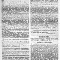 0325 - Page 321 - Travaux académiques. Société de biologie. [Le secrétaire, J. Chatin]. / Bibliographie. Traité d'hygiène militaire, par G. Morache... Paris, J. B. Baillière et fils, 1874. Suite et fin. - Voir le numéro précédent