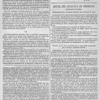 0035 - Page 31 - Clinique des maladies vénériennes. De la syphilose pharyngo-nasale ; leçons professées par M. Charles Mauriac... Suite. - Voir le numéro précédent. (A suivre.). / Revue des journaux de médecine. Journaux italiens. Expériences sur le seigle ergoté ; par le docteur G. Levi. / Tumeur de la face externe de la dure-mère crânienne, par le docteur Domenico Sévéri