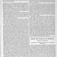 0083 - Page 79 - Chirurgie pratique. Suture d'un tendon facilitée par la compression d'Esmarch ; par le docteur Pilate... / Revue des journaux de médecine. Journaux allemands. Contributions à l'étude du pancréas ; par le professeur Heindenhain