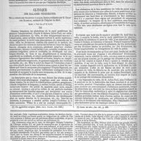 0104 - Page 100 - Physiologie pathologique. Note sur l'état fonctionnel des nerfs dans l'hémianesthésie hystérique, par M. Charles Richet... / Clinique des maladies vénériennes. De la syphilose pharingo-nasale ; leçons professées par M. Charles Mauriac... Suite. - Voir les n°s 2, 3 et 6. / Feuilleton. Auguste Nélaton... (Suite et fin. - Voir les n°s 6, 7 et 8.)