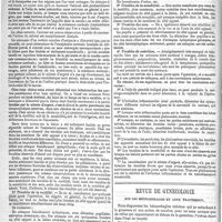 0012 - Page 8 - Pathologie expérimentale. Méningo-encéphalite déterminée expérimentalement chez les chiens sur la convexité du cerveau ; symptômes différents, suivant les points où elle siège ; par MM. Bochefontaine et Viel. / Revue de gynécologie sur les métrorrhagies et leur traitement