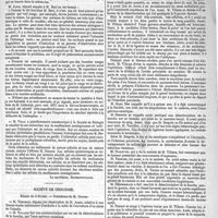 0091 - Page 87 - Travaux académiques. Société de biologie. [Le secrétaire, Bochefontaine]. / Société de chirurgie