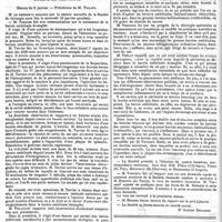 0024 - Page 22 - Travaux académiques. Académie de médecine. / Société de chirurgie. [Dr Gaston Decaisne]. / Bibliographie. Contribution à l'étude du mécanisme et du traitement de l'hémorrhagie liée à l'insertion vicieuse du placenta, par le docteur Paul Bitot. - Paris, Delahaye, 1880