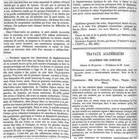 0080 - Page 78 - Revue des journaux de médecine. Journaux allemands. Rein. I. Maladie de Bright et hypertrophie cardiaque, par Zander. - II. Du sarcome primitif des reins, par F. Neumann. - III. Contribution à la symptomatologie de la dégénérescence kystique du rein, par M. Strübing. / Index bibliographique. / Travaux académiques. Académie des sciences