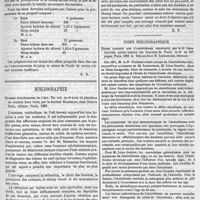 0013 - Page 9 - Formulaire. [E. R.]. / Bibliographie. Examen fonctionnel de l'oeil..., par le docteur Masselon, chez Octave Doin, éditeur. Paris, 1882. [H. P.]. / Index bibliographique. Etude clinique sur l'absinthisme chronique, par le Dr Léon Gautier... Paris, 1882. A. Delahaye et E. Lecrosnier..