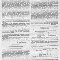 0025 - Page 21 - Travaux académiques. Société de chirurgie. [Dr Henri Bastard]. / Société d'antropologie. [Dr Manouvrier]. / Formulaire. Traitement du Lichen Ruber sans arsenic (Unna). / Pommade au naphtol pour le traitement de la gale (Kaposi). [E. R.]