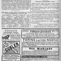 0280 - Page 276 - Variétés. Faculté de médecine de Paris. / Décès notifiés au bureau municipal de statistique de la ville de Paris du vendredi 25 mai au jeudi 31 mai 1883. / Ouvrages nouvellement parus