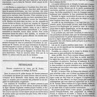 0502 - Page 498 - Origine de la vaccine. - Chorée laryngée. - Expériences physiologiques sur un cas d'ectopie du coeur. [Dr F. de Ranse]. / Physiologie. Ectopie congénitale du coeur, par M. Marey..