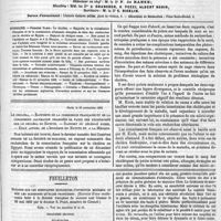 0561 - Page 557 - Sommaire. / Le choléra. - Rapports de la commission française et de la commission allemande chargées de faire des recherches sur le choléra en Egypte. - Rapport du délégué russe. - Etat actuel de l'épidémie en Egypte et à la Mecque. / Feuilleton. Notions sur les substances explosives d'invention moderne et sur les blessures qu'elles produisent. (Extraits d'une conférence faite à la société française de secours aux blessés le 23 mai 1883 par le docteur S. Pozzi...). Suite. - Voir les numéros 45 et 46