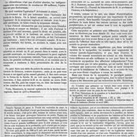 0091 - Page 87 - Médecine opératoire. Le traitement des fistules vésico-vaginales, leçon de M. le professeur Duplay à la Faculté de médecine de Paris, recueillie par M. Deligny. / Pathologie médicale. Myopathie progressive primitive. Sur la corrélation qui existe entre la prédisposition de certains muscles à la myopathie et la rapidité de leur développement, par M. J. Babinski... et M. Onanoff. (Travail du laboratoire de M. le professeur Charcot, à la Salpêtrière.). / Feuilleton. Eloge de M. Bouillaud, par M. Bergeron..., lu dans la séance du 13 décembre 1887. Suite. Voir les numéros 53 (1887), 1, 5 et 6. (A suivre.)