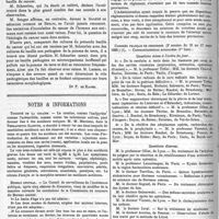 0110 - Page 106 - Bulletin. Suite de la discussion sur la prophylaxie de la syphilis. - Maladie kystique des mamelles. - Paralysie des nerfs bulbaires dans le goitre exophthalmique. - Le bacille du cancer et celui de la pomme de terre. [Dr F. de Ranse]. / Notes & informations. Toxicité de la cocaïne. / Bureau central. / Congrès français de chirurgie