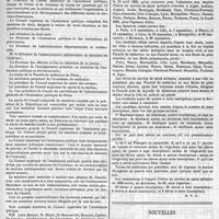 0195 - Page 193 - Notes & informations. Mesures prophylactiques de la rage. / Institution d'un Conseil supérieur de l'Assistance publique. / Concours pour l'admission aux emplois d'élève en médecine du service de santé militaire. [R. F. D.]. / Nouvelles. Nécrologie. M. le docteur Pion. / [Nécrologie] M. Planchon. M. Bourdel
