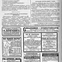 0280 - Page 278 - Nouvelles. Corps de santé de la marine. / Hôtel-Dieu. / Bulletin hebdomadaire de statistique municipale. / Ouvrages nouvellement parus