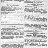 0411 - Page 409 - Bulletin. La vaccination préventive du choléra asiatique. [A. D.]. / Notes & Informations. Missions scientifiques. [R. F. D.]. / Nouvelles. Nomination dans la légion-d'Honneur. / Faculté de médecine de Lille. / Faculté de médecine de Nancy. / Ecole de médecine de Rouen. / Faculté de médecine et de pharmacie de Bordeaux. / Bulletin hebdomadaire de statistique municipale. / Ouvrages nouvellement parus