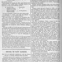 0416 - Page 414 - Dermatologie. Eruption eczémateuse consécutive à une application de teinture d'arnica, par le docteur Paul Fabre... / Recueil de faits cliniques. Deux cas de scarlatine chirurgicale, par les docteurs Chavier et Février..