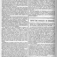 0418 - Page 416 - Recueil de faits cliniques. Deux cas de scarlatine chirurgicale, par les docteurs Chavier et Février... / Revue des journaux de médecine. Contributions à l'étude de la curabilité de la maladie cancéreuse, par le docteur Meyer (Deutsche Zeitschrift für klin. Chirurgie..., 1888