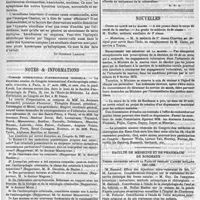 0423 - Page 421 - Revue bibliographique. Gynécologie. De l'hystérie alcoolique, par M. le docteur Ferdinand Dreyfous. - A. Delahaye et E. Lecrosnier... Paris, 1888. [Dr Georges Lemoine]. / Notes & Informations. Congrès international d'anthropologie criminelle. / Mission scientifique. [R. F. D.]. / Nouvelles. Corps de santé de la marine. / Recrutement des médecins de la marine. / Faculté de médecine et de pharmacie de Bordeaux. / Bulletin hebdomadaire de statistique municipale
