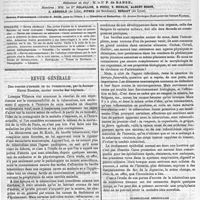 0425 - Page 423 - Sommaire. / Revue générale. Des portes d'entrée de la tuberculose, par le docteur Henri Barbier..