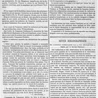 0433 - Page 431 - Variétés. La maladie de l'Empereur Frédéric III, exposée d'après des sources officielles et d'après les rapports des médecins : professeurs Bardleben, von Bergmann, docteur Bramann, professeurs Gerhardt, Kussmanl, etc., etc. Suite et fin. - Voir les numéros 32, 33, 34 et 35. / Revue bibliographique. De l'infection tuberculeuse par la voie génitale chez la femme, par le docteur Derville