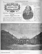 M. le Dr Napias / Fig. 146. Vue de l'Hôpital de Lariboisière (Façade principale) - Gazette médicale  [...]