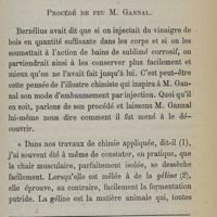 0015 - Page 15 - 2° Procédés par injections artérielles. Procédé de feu M. Gannal