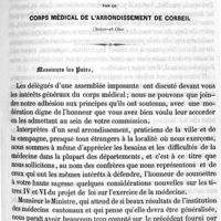 0009 - Page 9 - Observations concernant le projet de loi sur l'exercice de la médecine et de la pharmacie présentées à la chambre des pairs par le corps médical de l'arrondissement de Corbeil