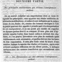 0023 - Page 19 - Deuxième partie. Des principales améliorations que réclame l'enseignement médical