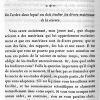 0068 - Page 50 - Quatrième Lettre. De l'ordre dans lequel on doit étudier les divers matériaux de la science