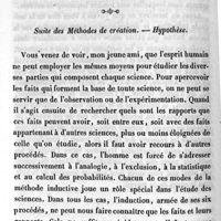 0108 - Page 90 - Sixième lettre. Suite des méthodes de création. Hypothèse