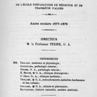 0005 - Page 5 - Personnel de l'école préparatoire de médecine et de pharmacie d'Alger