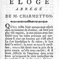 0003 - Page 3 - Eloge abrégé de M. Charmetton