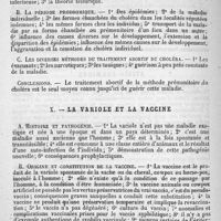 0014 - Page 14 - Sommaire des principales publications. IX. - Le choléra et la période prodromique du choléra / X. - La variole et la vaccine