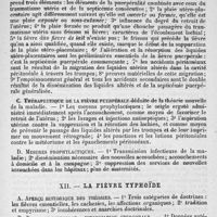 0015 - Page 15 - Sommaire des principales publications. XI. - La fièvre puerpérale / XII. - La fièvre typhoïde
