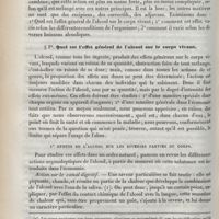 0012 - Page 12 - Ier. Quel est l'effet général de l'alcool sur le corps vivant. I° Effets de l'alcool sur les diverses parties du corps. Action sur le canal digestif
