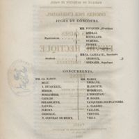 0002 - Page sans numérotation - Juges du concours / Concurrents
