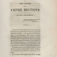 0003 - Page 3 - Des causes de la fièvre hectique et de son traitement