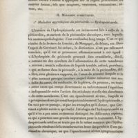 0018 - Page 18 - II. Maladies apyrétiques. 1° Maladies apyrétiques du péricarde. - Hydropéricarde