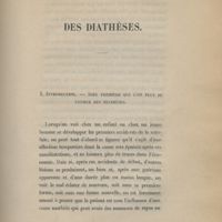 0003 - Page 3 - Des diathèses. I. Introduction. - Idée première que l'on peut se former des diathèses