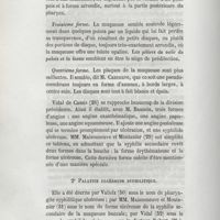 0018 - Page 16 - Troisième forme / Quatrième forme / 2° Palatite ulcéreuse syphilitique