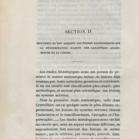 0018 - Page 18 - Section II. Influence qu'ont exercée les études histologiques sur la détermination exacte des caractères anatomiques de la lésion