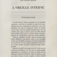 0003 - Page 3 - Anatomie et développement des parties molles de l'oreille interne. Introduction