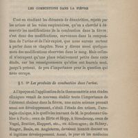 0045 - Page 41 - Chapitre II. Les combustions dans la fièvre. 1. 8° Les produits de combustion dans l'urine
